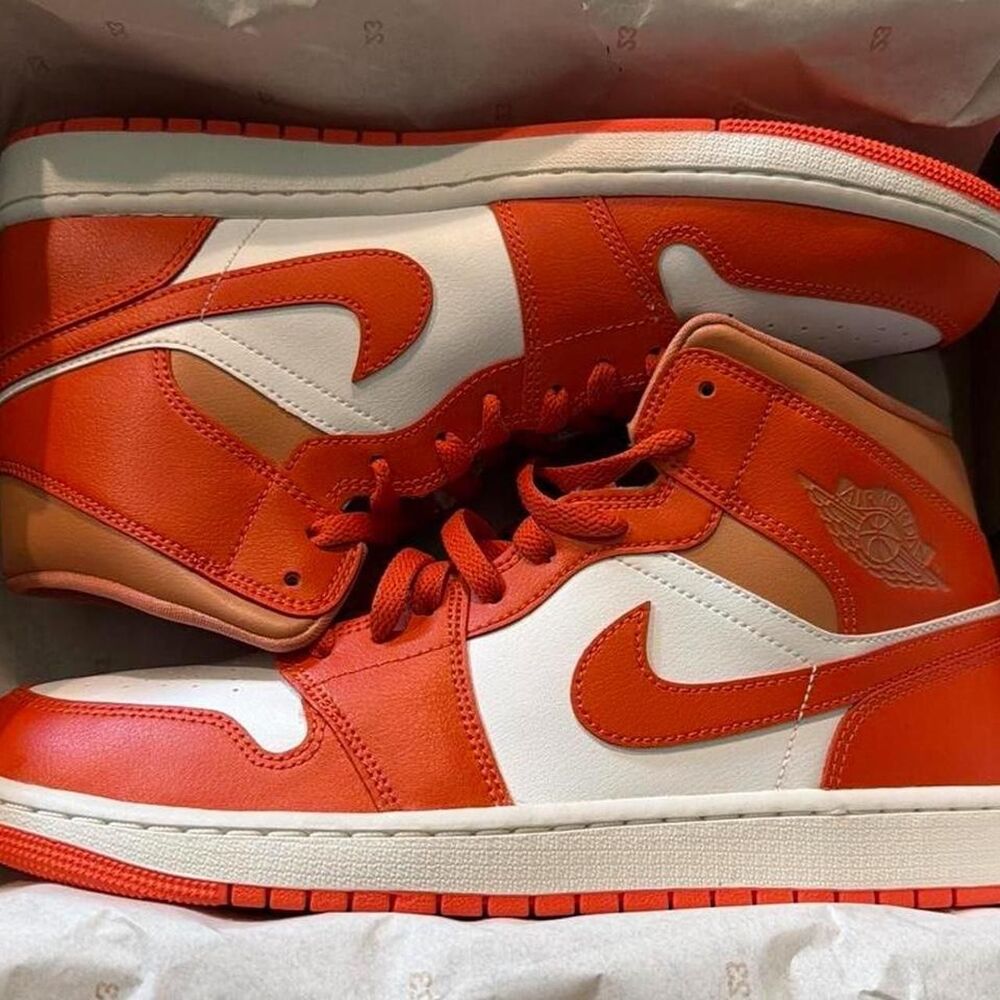 Jordan Women's Orange and Red Trainers
